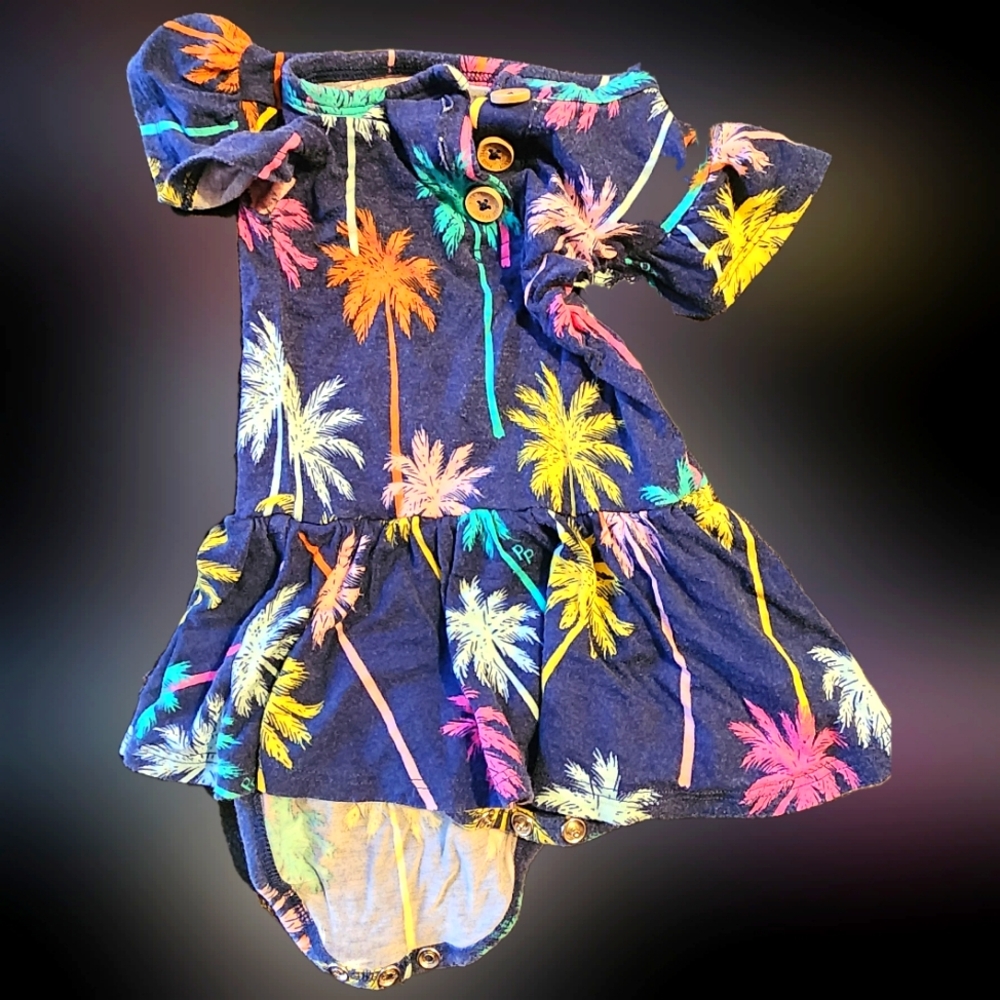 Posh peanut 6-12 mo twirl skirt bodysuit